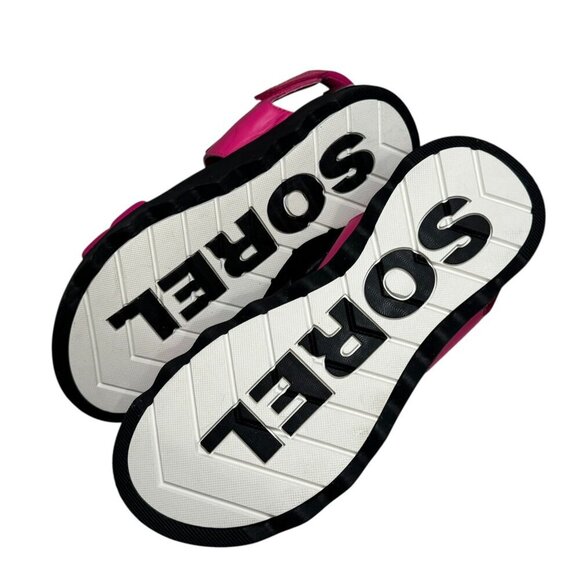 SOREL Women's Viibe Black/Pink Slingback Sport Sandals NEW size 9.5 - Picture 6 of 6